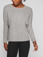 Athleta Womens Wool Cashmere Habitat Sweater Medium Grey Heather Size Xl