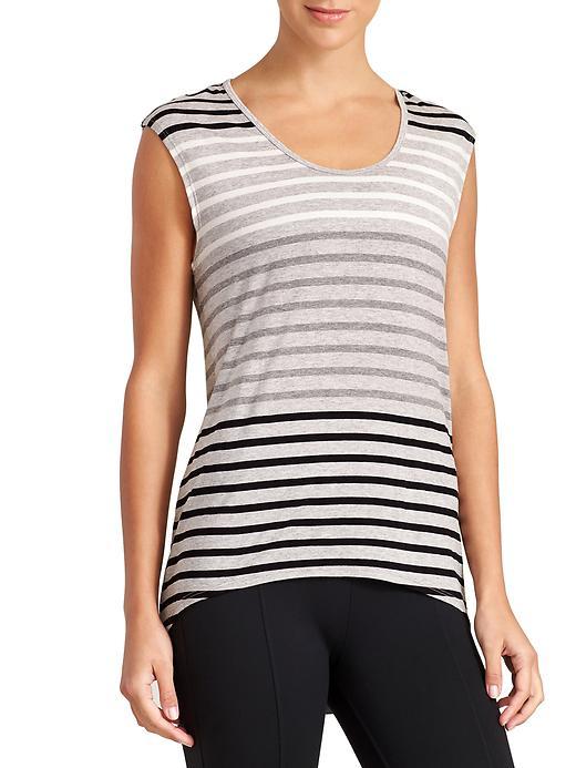 Athleta Womens Wavelength Tee Size M - Grey Heather
