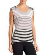 Athleta Womens Wavelength Tee Size M - Grey Heather