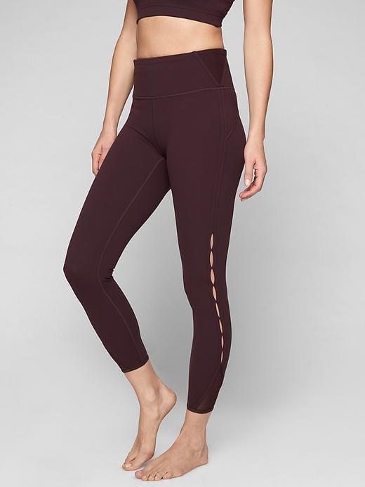 Athleta Womens High Rise Peekaboo 7/8 Tight Cassis Size 2x