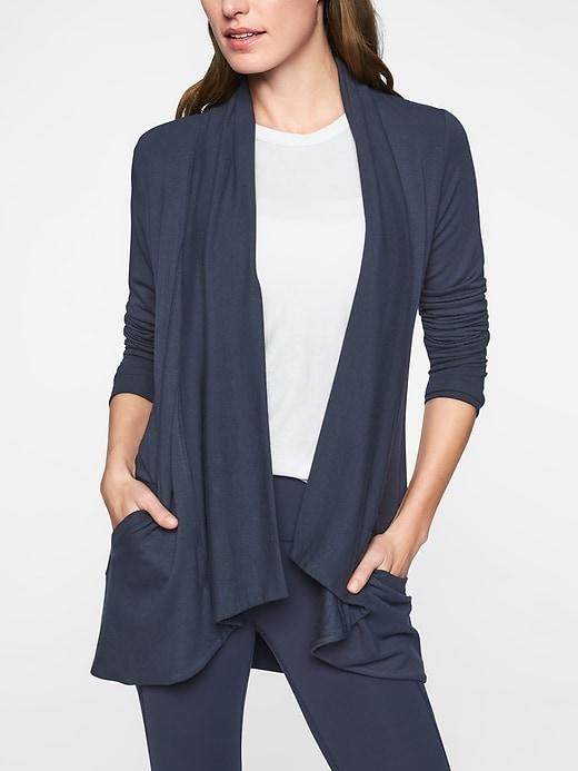 Athleta Womens Pranayama Wrap Navy Size Xl