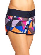 Athleta Womens Windansea Kata Swim Short Size M - Dress Blue