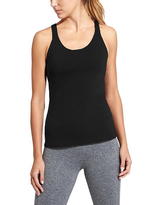 Athleta Womens Optimism Tank 2 Size L Tall - Black