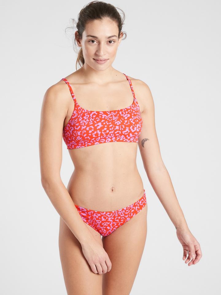 Leopard Scoop Bikini Top