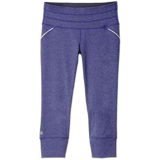 Athleta Relay Capri - Night Blue Heather/asphalt
