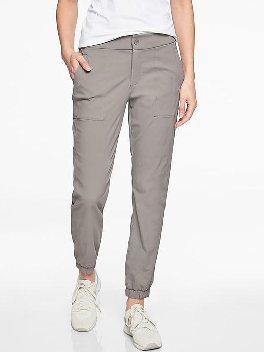 Athleta Womens Trekkie Jogger 2.0 Silver Grey Size 10