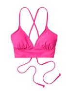 Athleta Womens Strappy Bikini Size L - Paradise Pink
