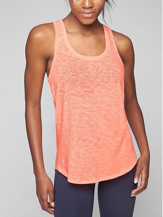 Athleta Womens Daily Racerback Tank Melon Shock Size Xl