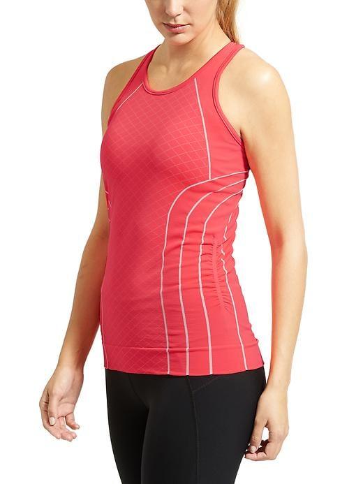 Athleta Womens Finish Fast Line Tank Size L - Red It Neon/white