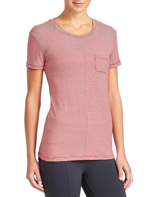 Athleta Womens Tavvy Tee Size M - Saffron Red