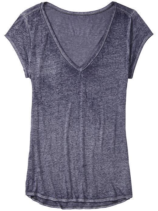 Athleta Womens Easy V Sugar Wash Tee Size Xl - Dress Blue