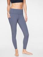 Athleta Womens Stash Pocket Salutation 7/8 Tight Stormy Sky Size S
