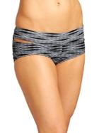 Athleta Womens Ariel Cut Out Dolphin Short Size L - Black