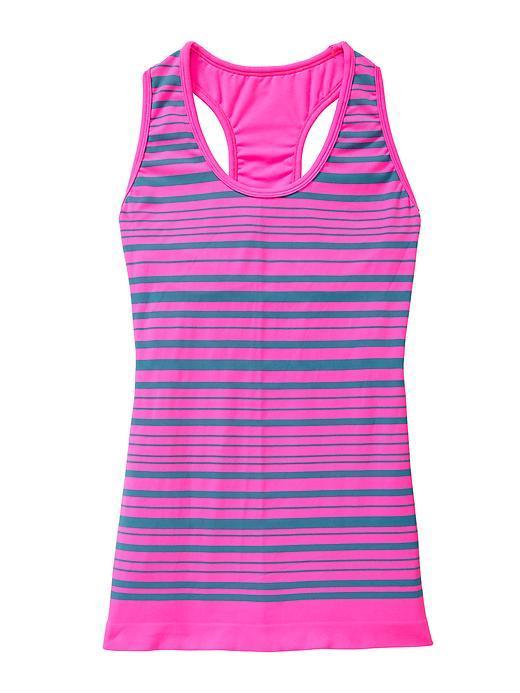 Athleta Neon Stripe Racerback Tank - Brilliant Magenta/gray Daytona Stripe