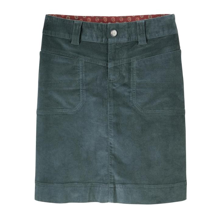 Washed Velvet Skirt