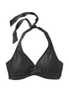 Athleta Womens Tara Halter Bikini Size 36d/dd - Black