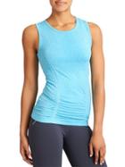 Athleta Womens Fastest Track Muscle Tank Size L - Geode Blue Heather