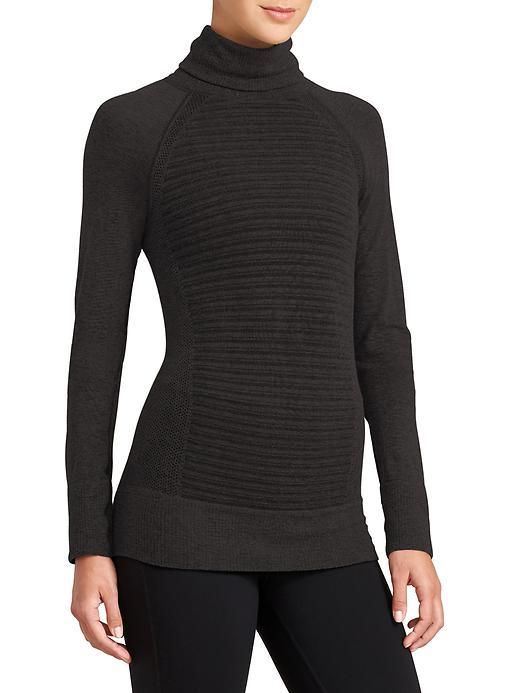Athleta Womens Devotion Turtleneck Size L - Black