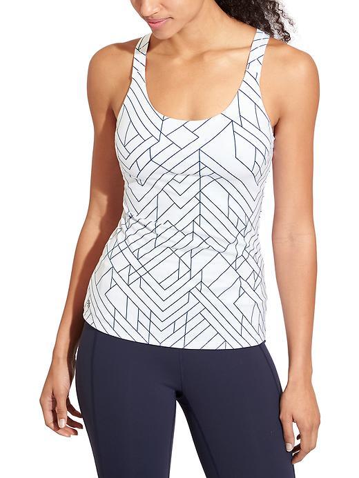 Athleta Womens Angular Optimism Tank Size L - Bright White