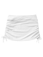 Athleta Womens Scrunch Skirt Solid Size L - White