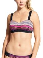 Athleta Womens Capri Stripe Pura Bikini Size 32b/c - Multi Stripe