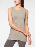 Athleta Womens Organic Daily Tank Silver Grey Size S