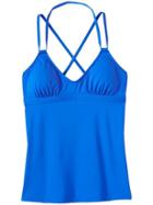 Athleta Womens Scoop Tankini Size L Tall - Caspian Blue