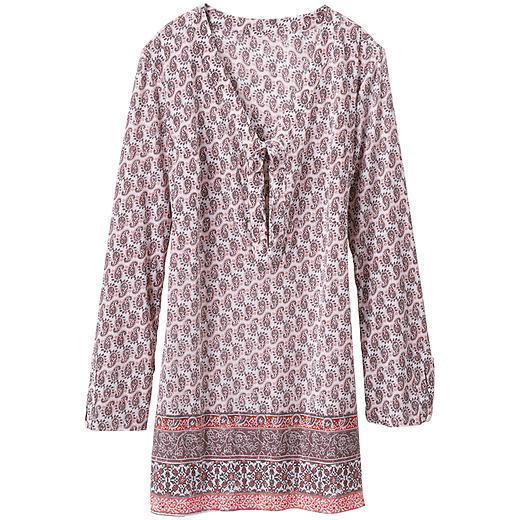 Athleta Kimssa Tunic - Light Coral Sunset Print