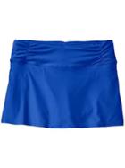 Athleta Womens Shirred Band Swim Skirt Size L - Caspian Blue