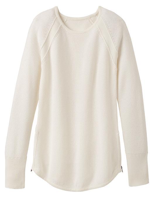 Athleta Womens Varsity Sweater Size S - Dove