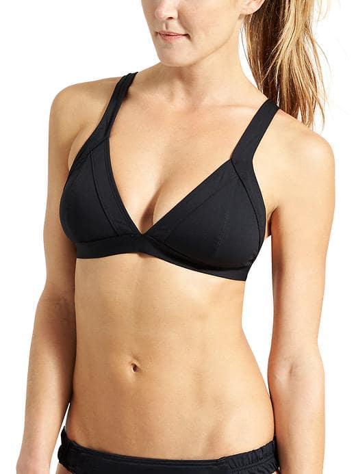 Athleta Womens Clean Strap Bikini Size L - Black