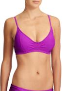 Athleta Womens Smocked Bikini Size 32b/c - Jazzy Purple