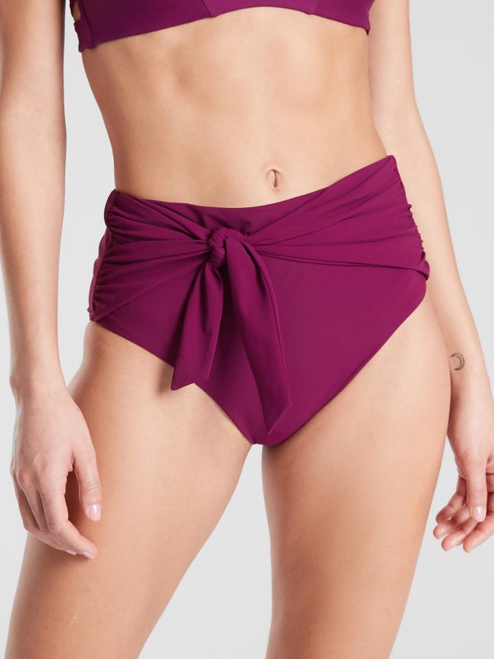 Shirred Tie High Rise Bottom