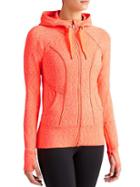 Athleta Womens Space Dye Strength Hoodie 2 Size 1x Plus - Ember Orange Space Dye