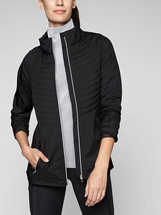 Athleta Womens Elevation Jacket Black Size L
