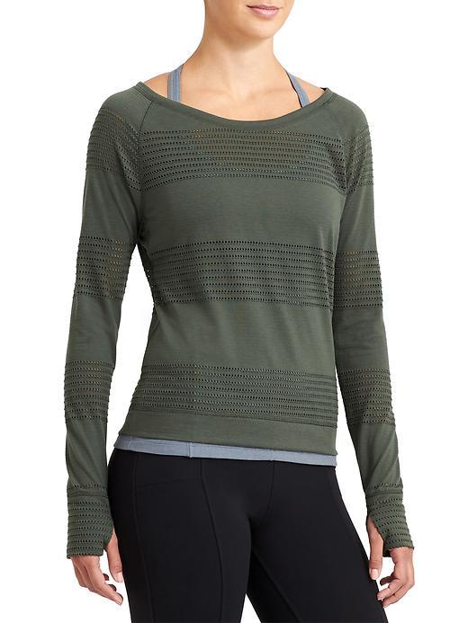 Athleta Womens Limitless Crew Pullover Size L - Jasper Green