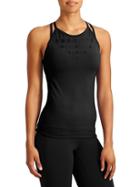 Athleta Womens Namaste Support Top Mesh Size L - Black
