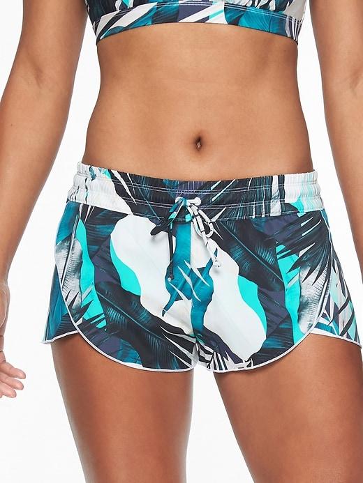 Athleta Womens Tahitian Petal Short Teal Squeal Size Xl