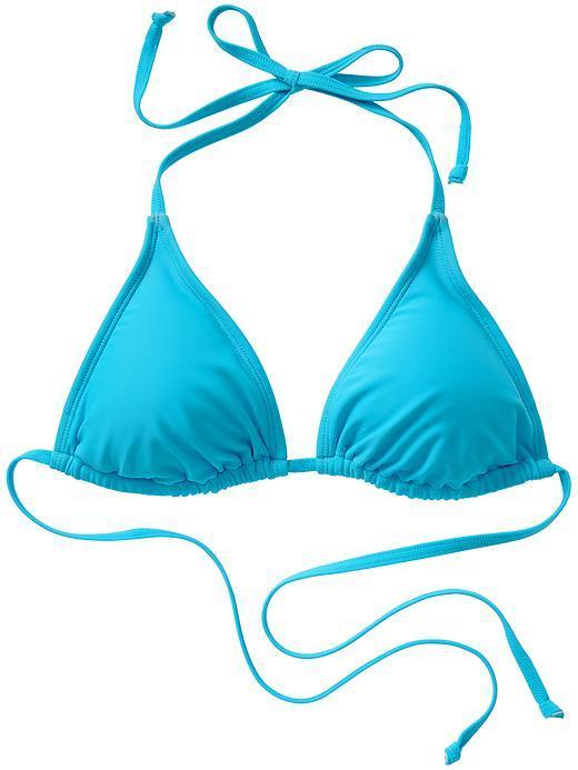 Athleta Womens Triangle String Bikini Size S - Bora Bora Blue
