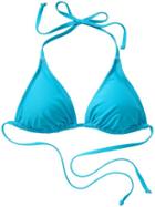Athleta Womens Triangle String Bikini Size S - Bora Bora Blue
