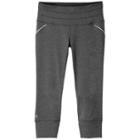 Athleta Relay Capri - Black Heather/black