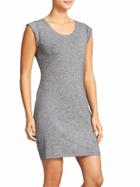 Athleta Womens Linen Charisma Dress Size L - Grey Heather