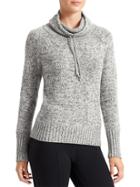 Athleta Womens Traverse City Sweater Size L - Grey Heather Marl