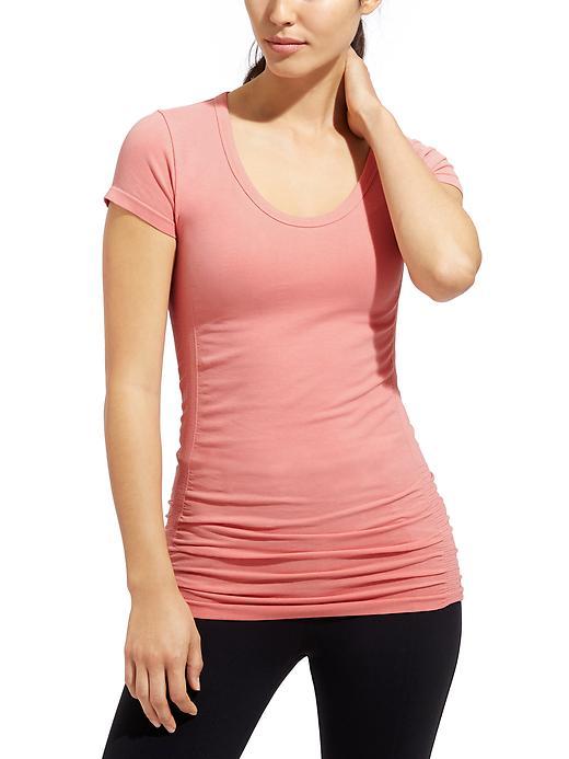 Athleta Womens Pure Tee Size L - Tango Coral