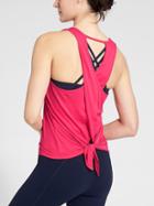 Athleta Womens Essence Tie Back Tank Size L Tall - Summer Azalea