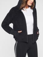 Athleta Womens Reversible Sherpa Jacket Black Size Xs