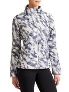 Athleta Womens Altitude Down Jacket Cloud Grey Print Size Xxs