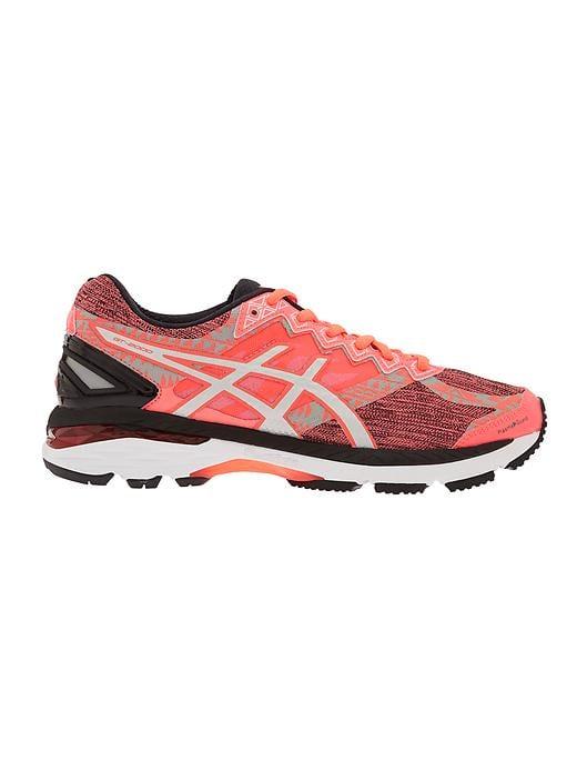 Athleta Womens Gt 2000 4 Lite Show Run Shoe By Asics Flash Coral/silver/black Size 8.5