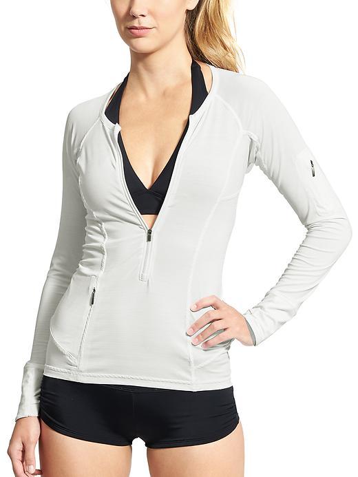 Athleta Womens Pacifica Upf Top 3.0 Size L Tall - Bright White