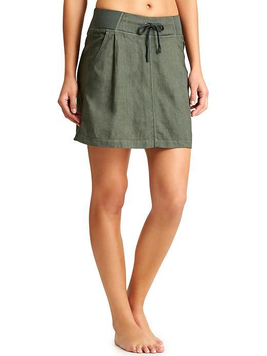 Athleta Womens Linen Seline Skirt Size 0 - Jasper Green